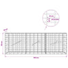Gabion 3,5 mm Langasta ja 5x10 cm Verkkosta 150x10x50 cm