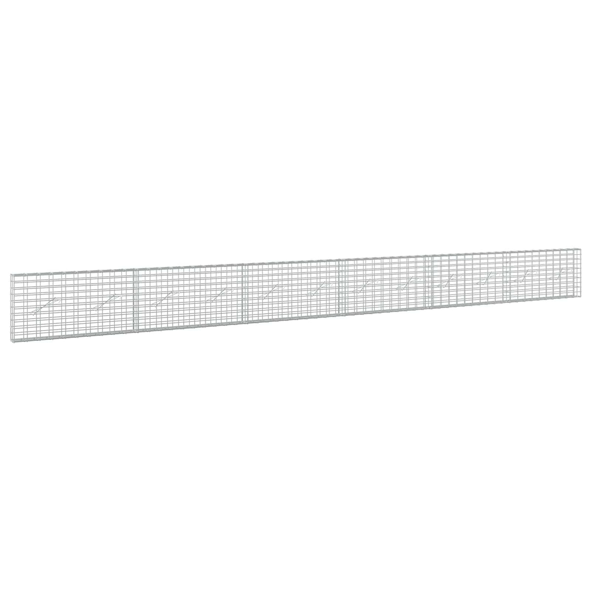 Gabion 3,5 mm Langasta ja 5x10 cm Verkkosta 600x10x50 cm
