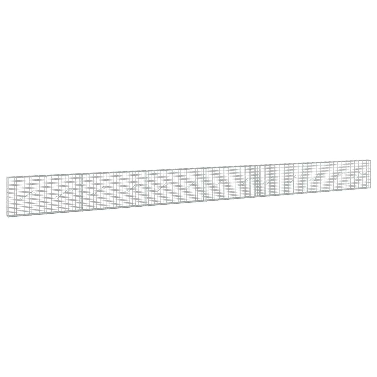 Gabion 3,5 mm Langasta ja 5x10 cm Verkkosta 650x10x50 cm