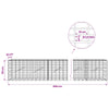 Gabion 3,5 mm Langasta ja 5x10 cm Verkkosta 850x10x50 cm
