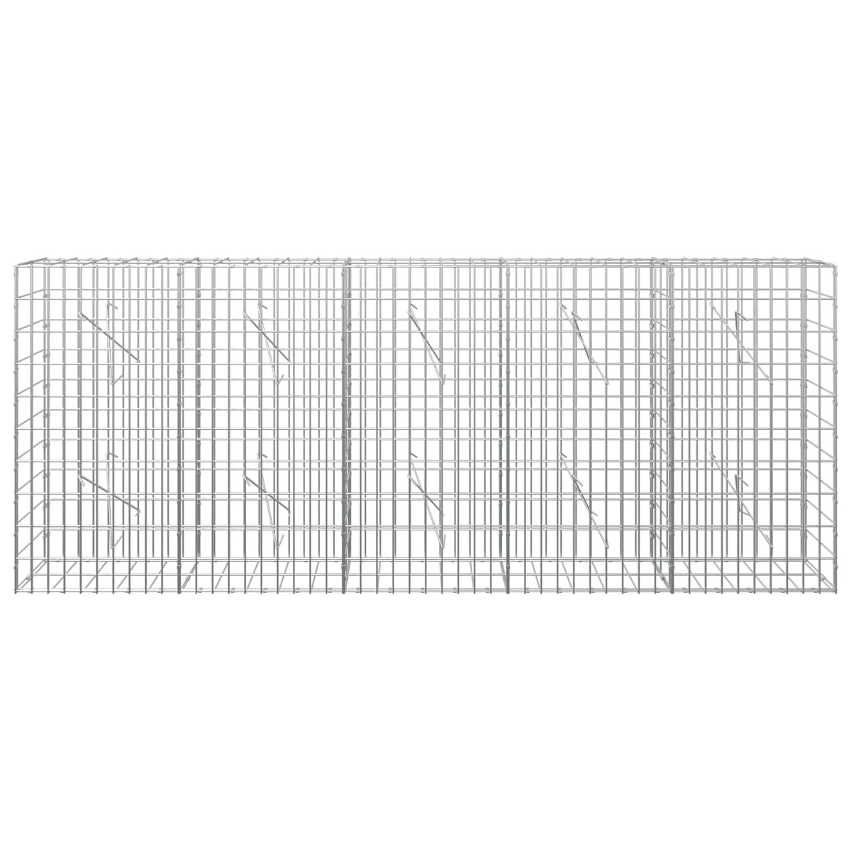 Gabion 3,5 mm Langasta ja 5x10 cm Verkkosta 250x10x100 cm