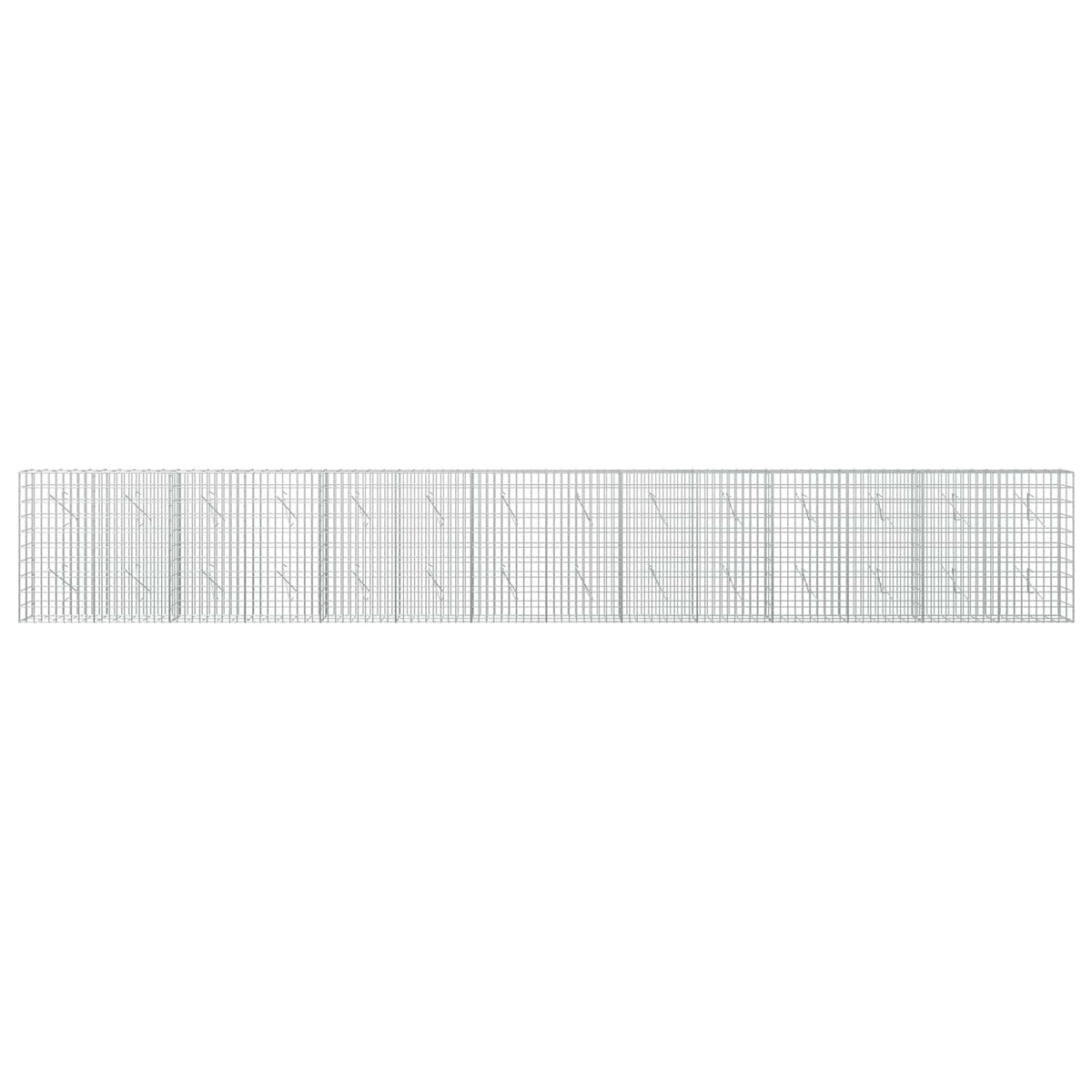 Gabion 3,5 mm Langasta ja 5x10 cm Verkkosta 700x10x100 cm