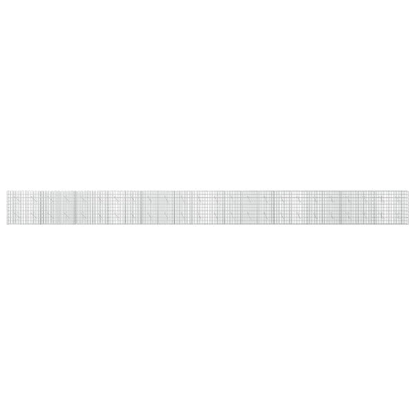Gabion 3,5 mm Langasta ja 5x10 cm Verkkosta 1200x10x100 cm