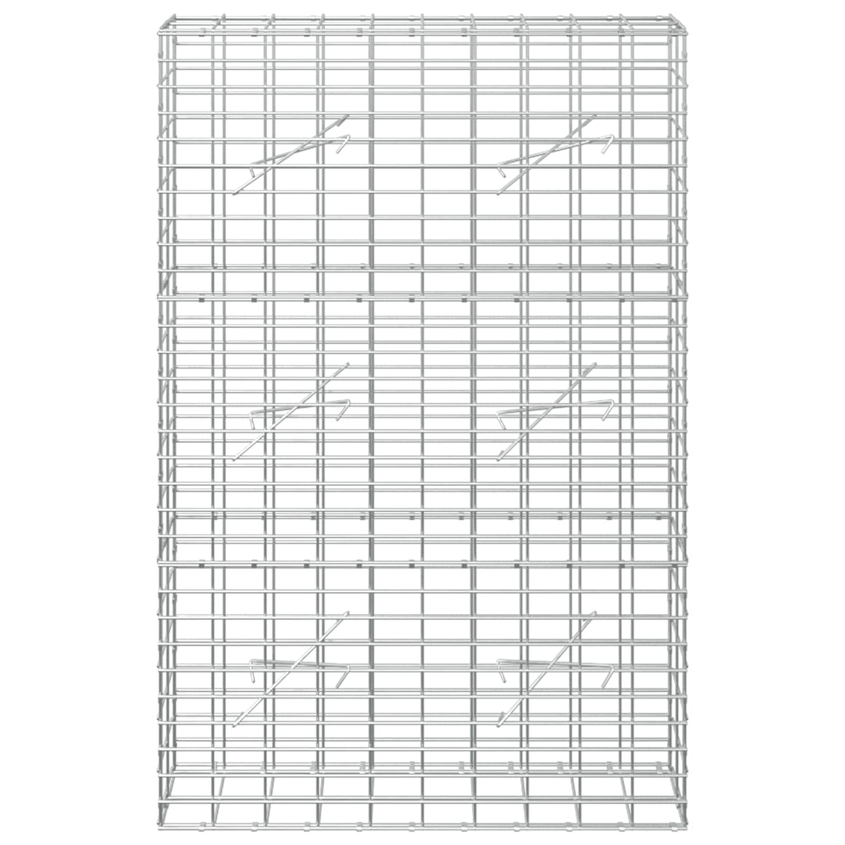 Gabion 3,5 mm Langasta ja 5x10 cm Verkkosta 100x10x150 cm