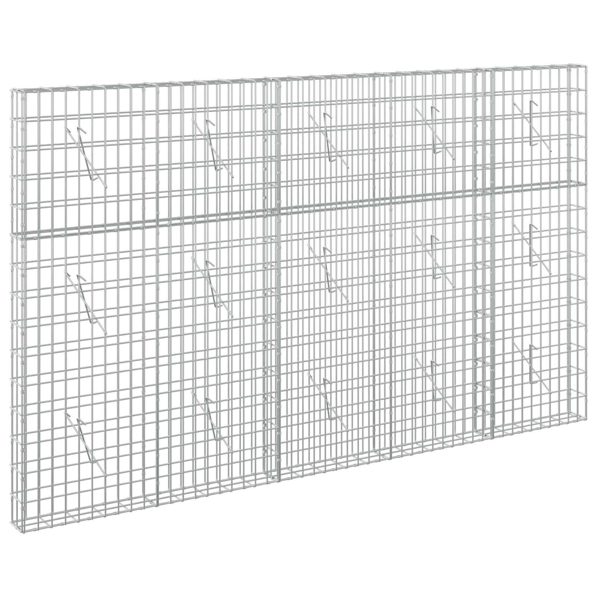 Gabion 3,5 mm Langasta ja 5x10 cm Verkkosta 250x10x150 cm