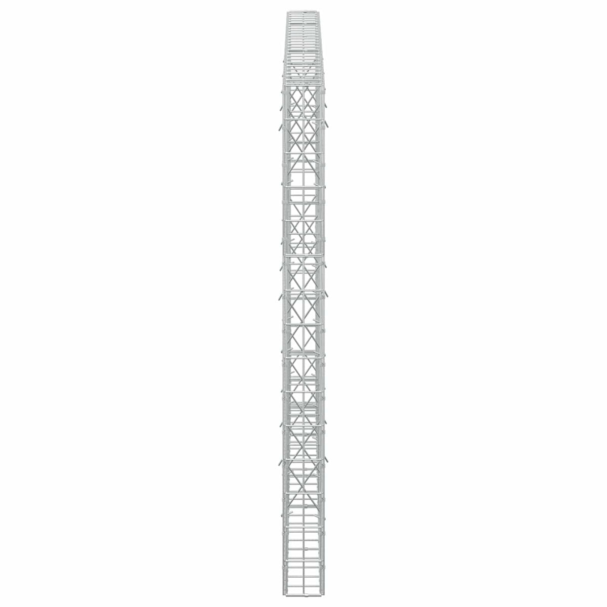 Gabion 3,5 mm Langasta ja 5x10 cm Verkkosta 250x10x150 cm