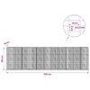 Gabion 3,5 mm Langasta ja 5x10 cm Verkkosta 550x10x150 cm
