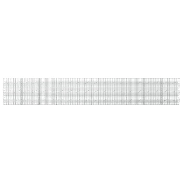 Gabion 3,5 mm Langasta ja 5x10 cm Verkkosta 1000x10x150 cm