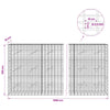 Gabion 3,5 mm Langasta ja 5x10 cm Verkkosta 1200x10x150 cm