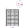 Gabion 3,5 mm Langasta ja 5x10 cm Verkkosta 150x10x200 cm