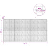 Gabion 3,5 mm Langasta ja 5x10 cm Verkkosta 400x10x200 cm