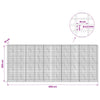 Gabion 3,5 mm Langasta ja 5x10 cm Verkkosta 500x10x200 cm
