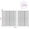 Gabion 3,5 mm Langasta ja 5x10 cm Verkkosta 650x10x200 cm