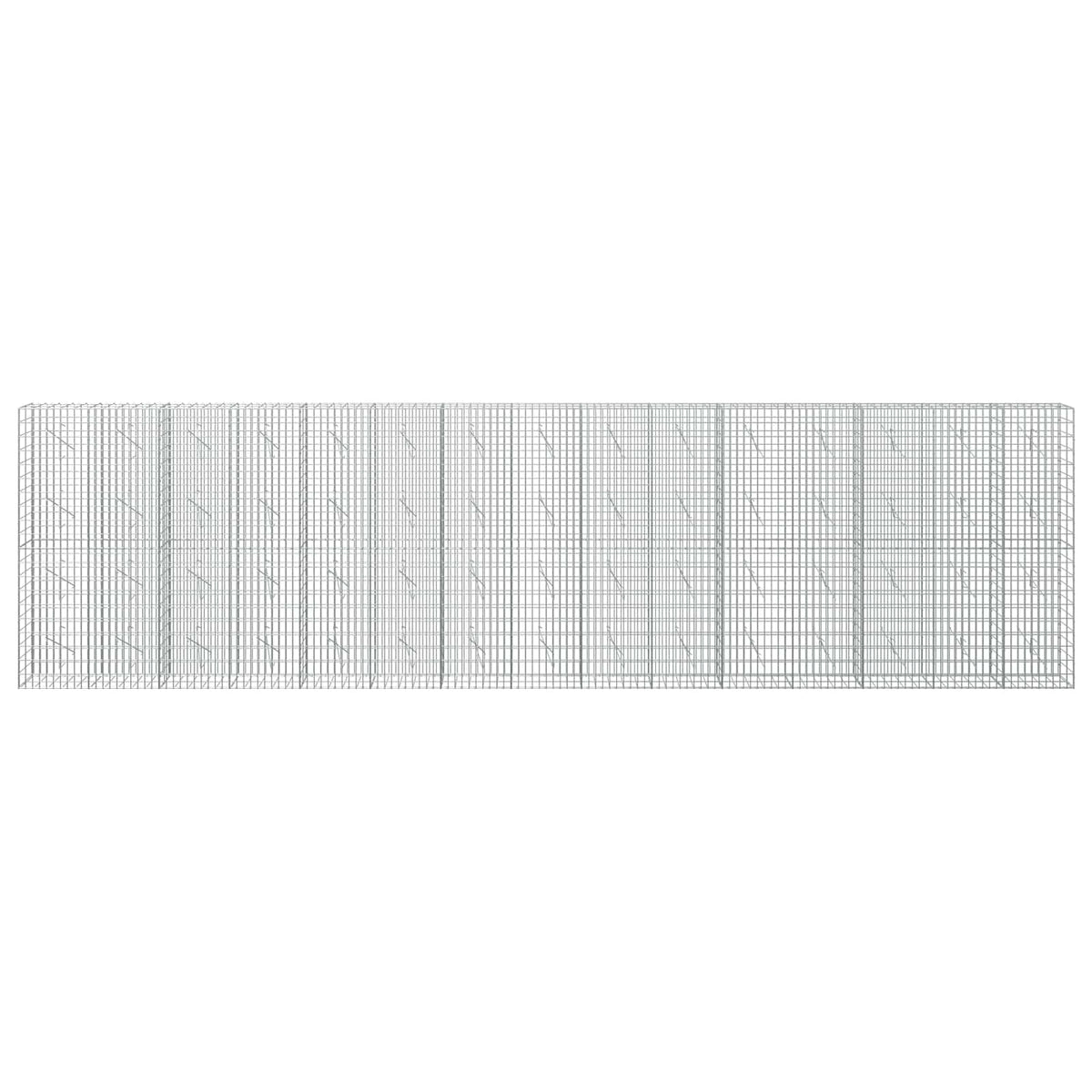 Gabion 3,5 mm Langasta ja 5x10 cm Verkkosta 750x10x200 cm