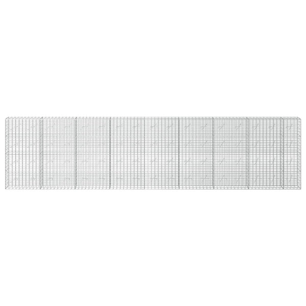 Gabion 3,5 mm Langasta ja 5x10 cm Verkkosta 850x10x200 cm