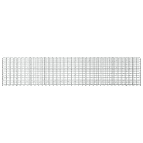 Gabion 3,5 mm Langasta ja 5x10 cm Verkkosta 1000x10x200 cm