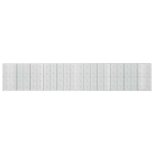 Gabion 3,5 mm Langasta ja 5x10 cm Verkkosta 1100x10x200 cm