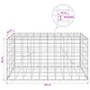 Gabion 3,5 mm Langasta ja 5x10 cm Verkkosta 100x20x50 cm