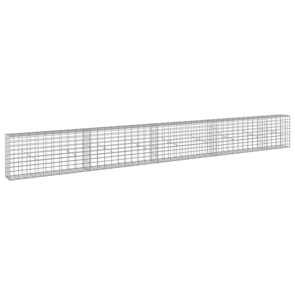 Gabion 3,5 mm Langasta ja 5x10 cm Verkkosta 450x20x50 cm