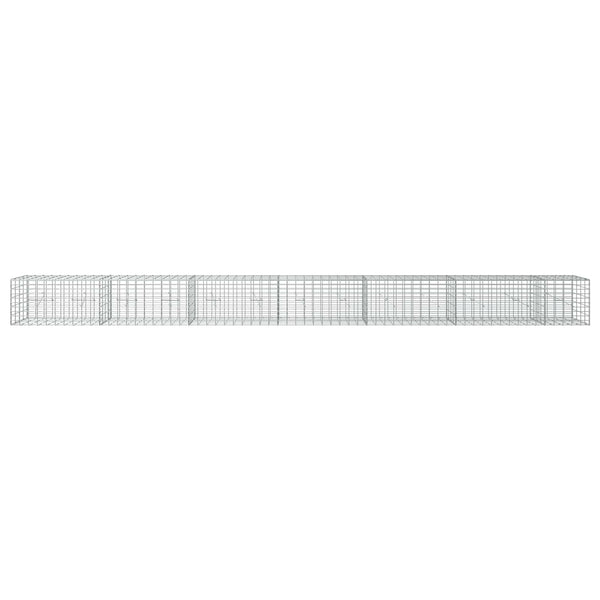 Gabion 3,5 mm Langasta ja 5x10 cm Verkkosta 650x20x50 cm