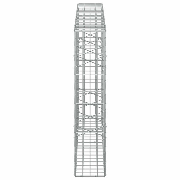 Gabion 3,5 mm Langasta ja 5x10 cm Verkkosta 200x20x100 cm