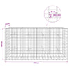 Gabion 3,5 mm Langasta ja 5x10 cm Verkkosta 200x20x100 cm