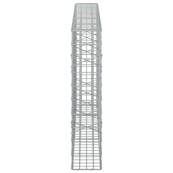 Gabion 3,5 mm Langasta ja 5x10 cm Verkkosta 250x20x100 cm