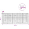 Gabion 3,5 mm Langasta ja 5x10 cm Verkkosta 250x20x100 cm