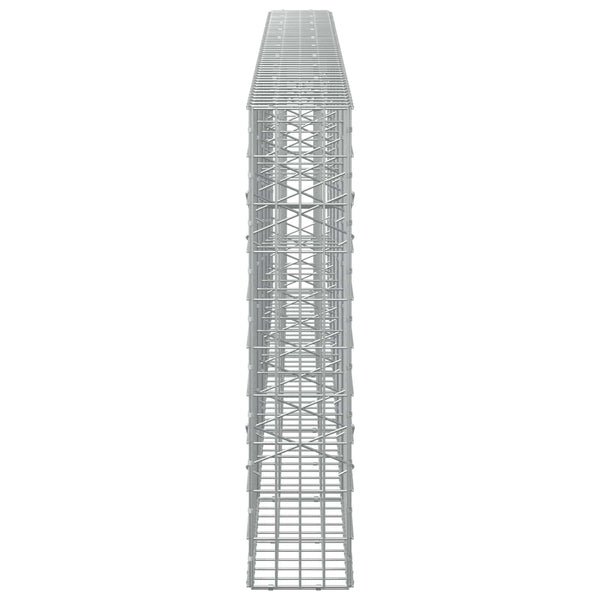 Gabion 3,5 mm Langasta ja 5x10 cm Verkkosta 500x20x100 cm