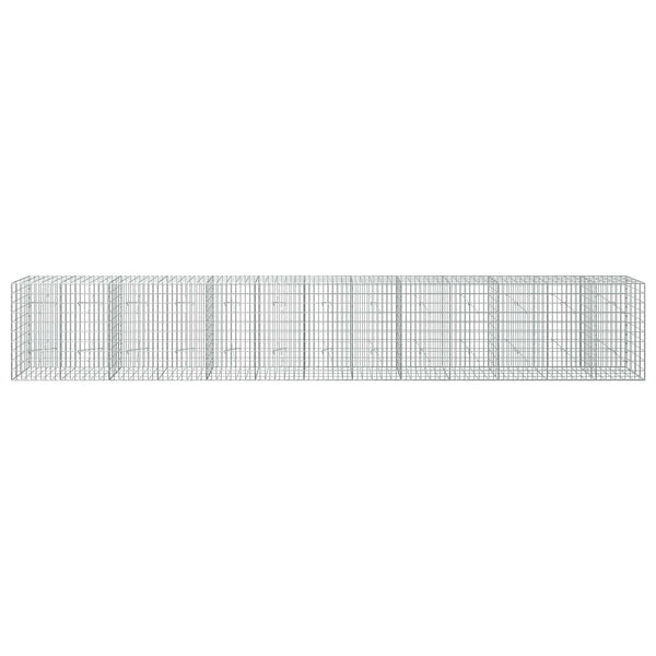 Gabion 3,5 mm Langasta ja 5x10 cm Verkkosta 650x20x100 cm