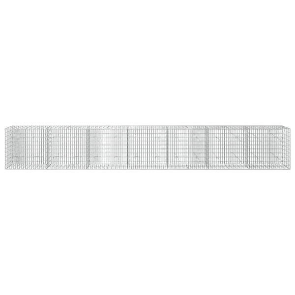 Gabion 3,5 mm Langasta ja 5x10 cm Verkkosta 700x20x100 cm
