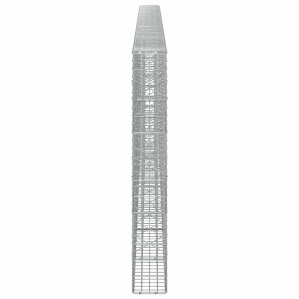 Gabion 3,5 mm Langasta ja 5x10 cm Verkkosta 700x20x150 cm