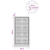 Gabion 3,5 mm Langasta ja 5x10 cm Verkkosta 100x20x200 cm
