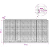 Gabion 3,5 mm Langasta ja 5x10 cm Verkkosta 400x20x200 cm