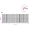 Gabion 3,5 mm Langasta ja 5x10 cm Verkkosta 600x20x200 cm
