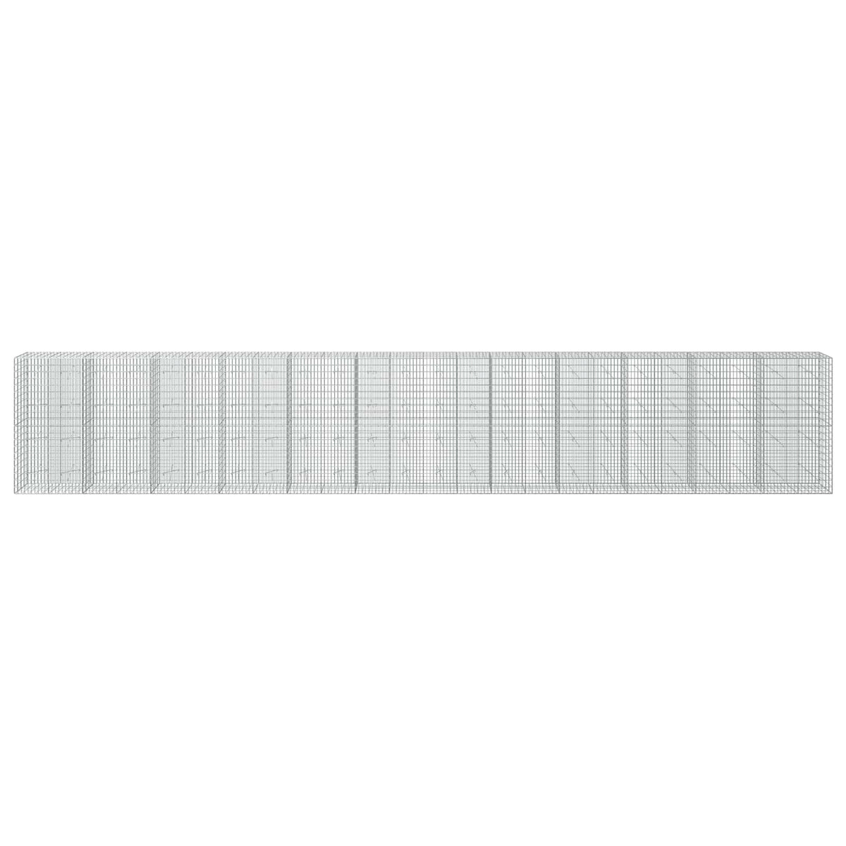 Gabion 3,5 mm Langasta ja 5x10 cm Verkkosta 1200x20x200 cm