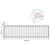 Gabion 3,5 mm Langasta ja 5x10 cm Verkkosta 200x30x50 cm