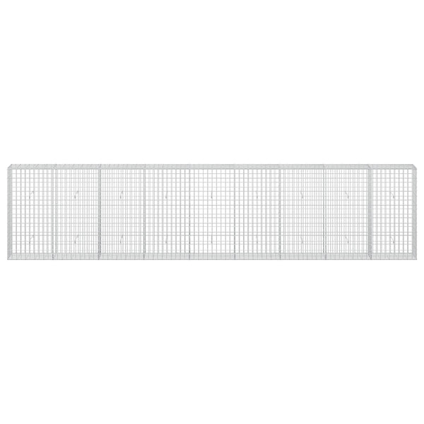Gabion 3,5 mm Langasta ja 5x10 cm Verkkosta 450x30x100 cm