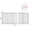 Gabion 3,5 mm Langasta ja 5x10 cm Verkkosta 450x30x100 cm