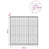 Gabion 3,5 mm Langasta ja 5x10 cm Verkkosta 150x30x150 cm