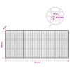 Gabion 3,5 mm Langasta ja 5x10 cm Verkkosta 350x30x150 cm