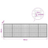 Gabion 3,5 mm Langasta ja 5x10 cm Verkkosta 500x30x150 cm