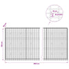 Gabion 3,5 mm Langasta ja 5x10 cm Verkkosta 800x30x150 cm