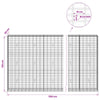 Gabion 3,5 mm Langasta ja 5x10 cm Verkkosta 1150x30x150 cm