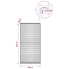 Gabion 3,5 mm Langasta ja 5x10 cm Verkkosta 100x30x200 cm