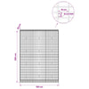 Gabion 3,5 mm Langasta ja 5x10 cm Verkkosta 150x30x200 cm