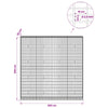 Gabion 3,5 mm Langasta ja 5x10 cm Verkkosta 200x30x200 cm