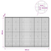 Gabion 3,5 mm Langasta ja 5x10 cm Verkkosta 300x30x200 cm