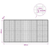Gabion 3,5 mm Langasta ja 5x10 cm Verkkosta 400x30x200 cm