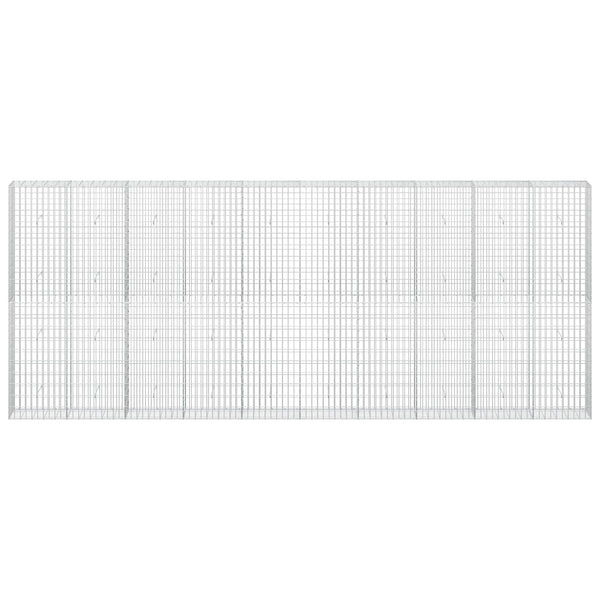 Gabion 3,5 mm Langasta ja 5x10 cm Verkkosta 500x30x200 cm